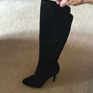Macys INC above knee suede dress boots